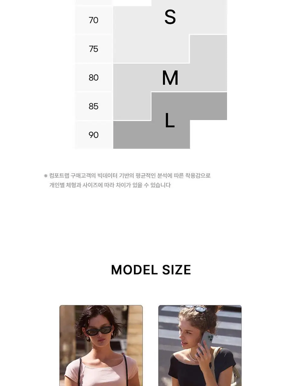 [컴포트랩] 에르고핏 에어코튼 반팔탑 3colors / 3Size (캡내장) 상세페이지 23